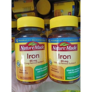 Viên uống iron nature made 365 viên mỹ date 2024