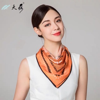 Khăn turban lụa mini size 53x53cm dễ thương - Maben