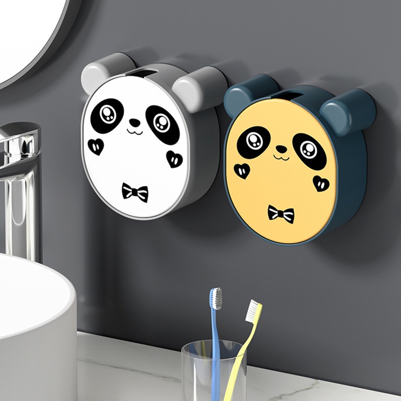 Khay Đựng Xà Phòng Gắn Tường Hình Gấu Trúc Hoạt Hình Dễ Thương