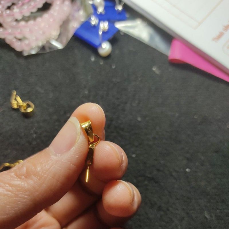 Móc vàng làm mặt đá tỳ hưu, hồ ly