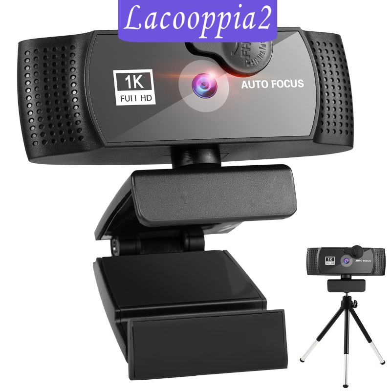 [LACOOPPIA2] Webcam 1080p HD w/ Noise-Cancelling Microphone w/ Tripod Plug and Play Streaming Webcam for Gaming Streaming Auto-Focus PC Laptop Desktop