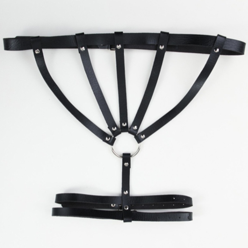 Thắt Lưng Giả Da Phối Lỗ Thời Trang Punk Cho Nữ