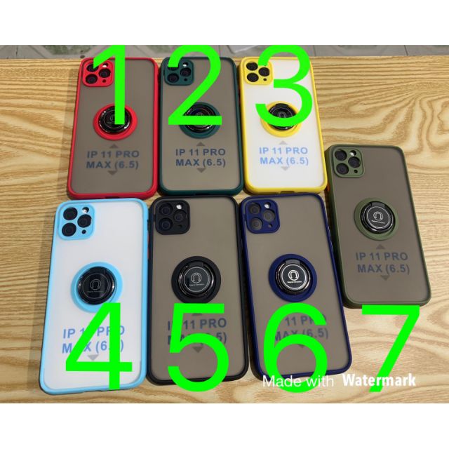 Ốp iphone11 Pro max dẻo viềng kèm iring
