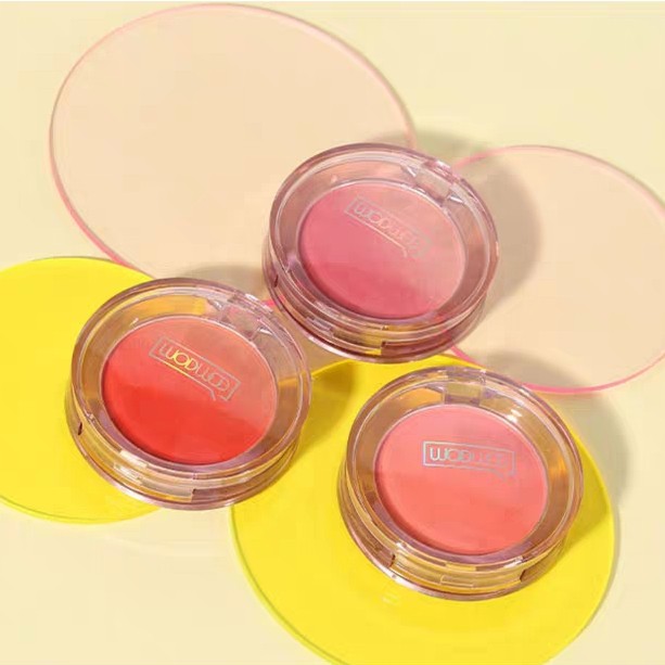 Phấn má trái tim 2 màu ombre HOLD LIVE More Cute Bang Bang Blush WODWOD Twinkle Star Blusher Color Holdlive HL598 HLIV94