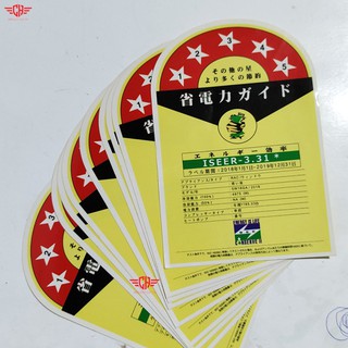 Tem trang trí máy lạnh nội địa
