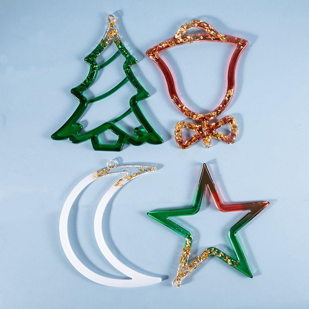 MIH Khuôn Silicone Làm Trang Sức Hình Chuông Giáng Sinh DIY