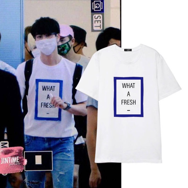 (Tặng ảnh BTS) Áo BTS Jin Fresh