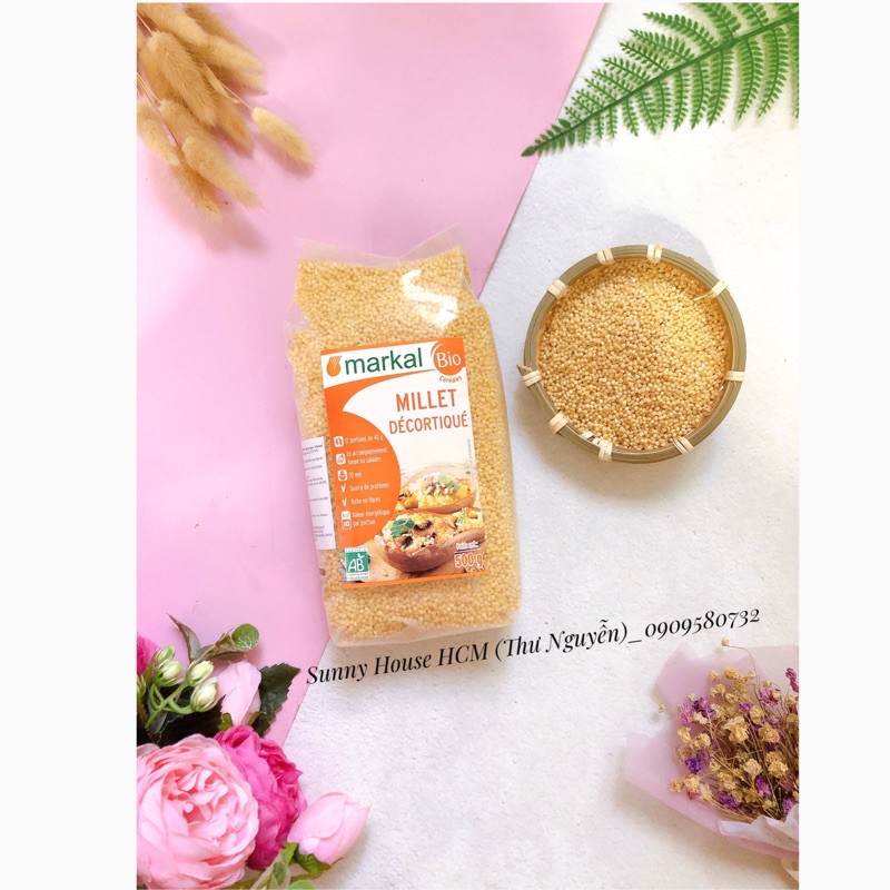 Hạt Kê Hữu Cơ Đã Bóc Vỏ Markal 100g - 500g