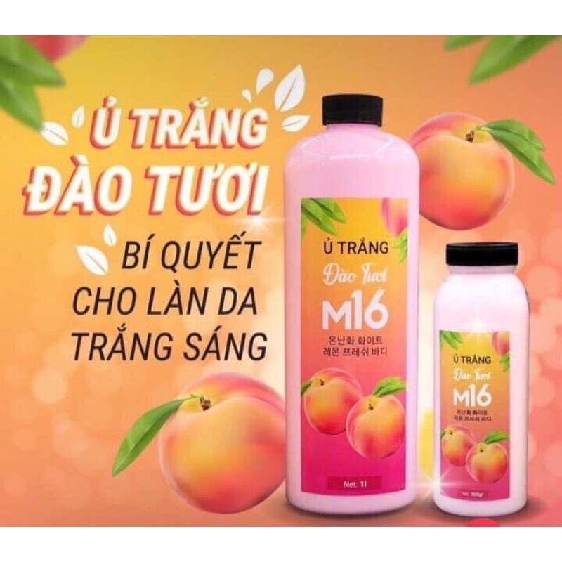 🍑🍑 Ủ trắng body ĐÀO TƯƠI chai 1000ml