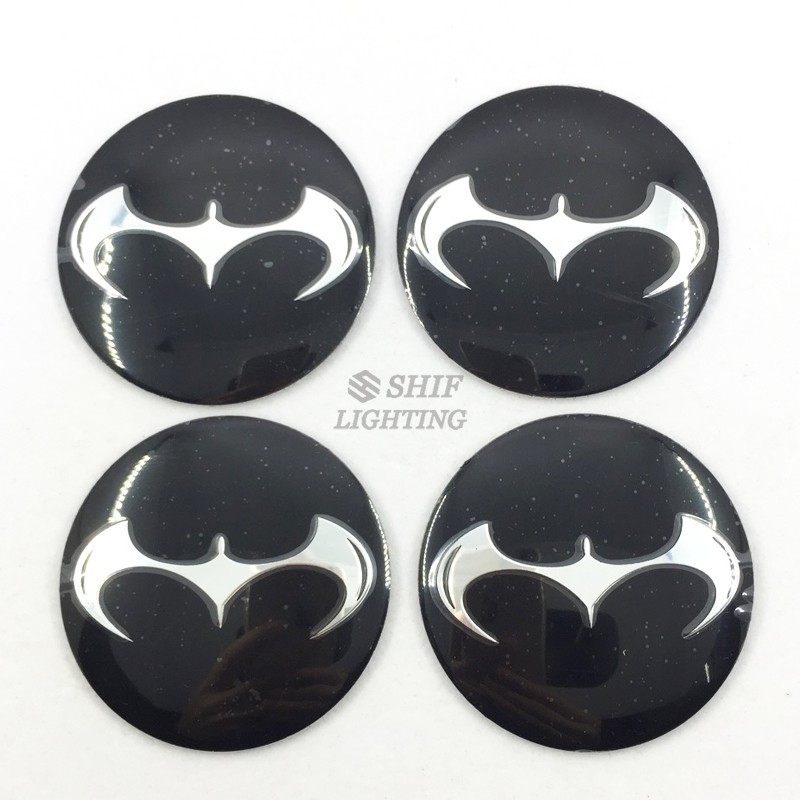 Logo Batman Dark Knight 4x56mm Trang Trí Trục Bánh Xe Ô Tô