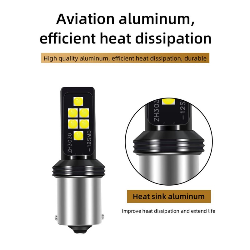 1 Bóng Đèn Led Tín Hiệu T20 1156 1157 3030 12 Smd 1156 BA15S