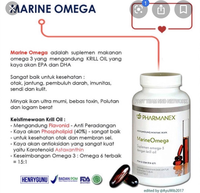 marine omega pharmanex nuskin