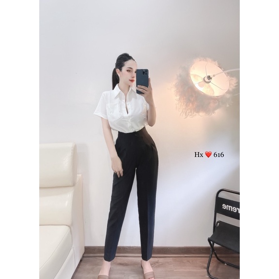 QUẦN BAGGY LỤA CÚC LỆCH PHONG CÁCH CÔNG SỞ MS15662