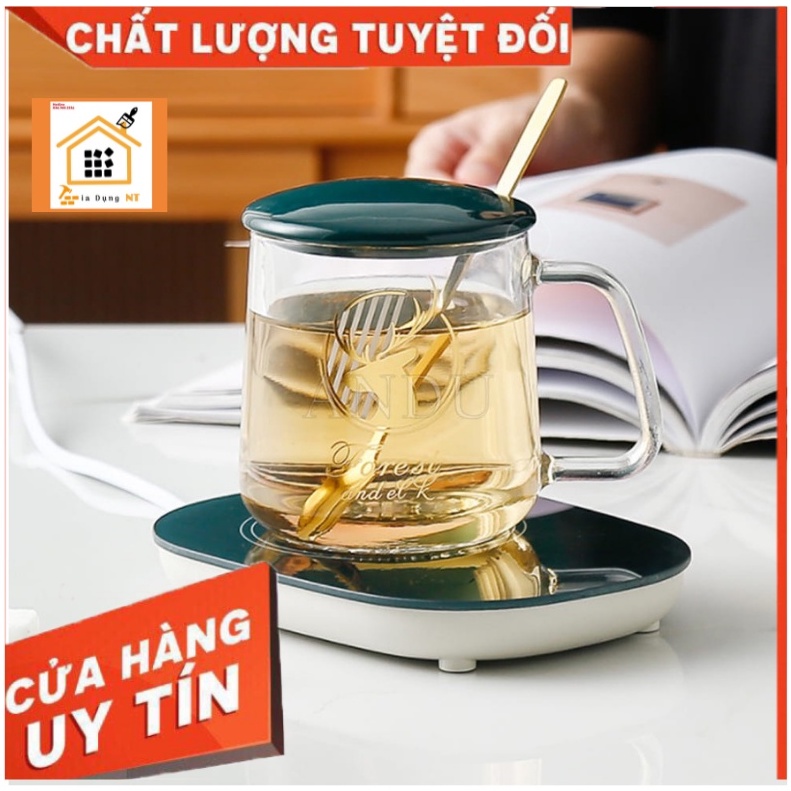 [hotCốc hâm nóng cốc pha trà bằng sứ kèm đế đun siêu đẹp cốc giữ ấm cốc giữ nhiệt cốc pha cafe làm quà tặng sang trọng