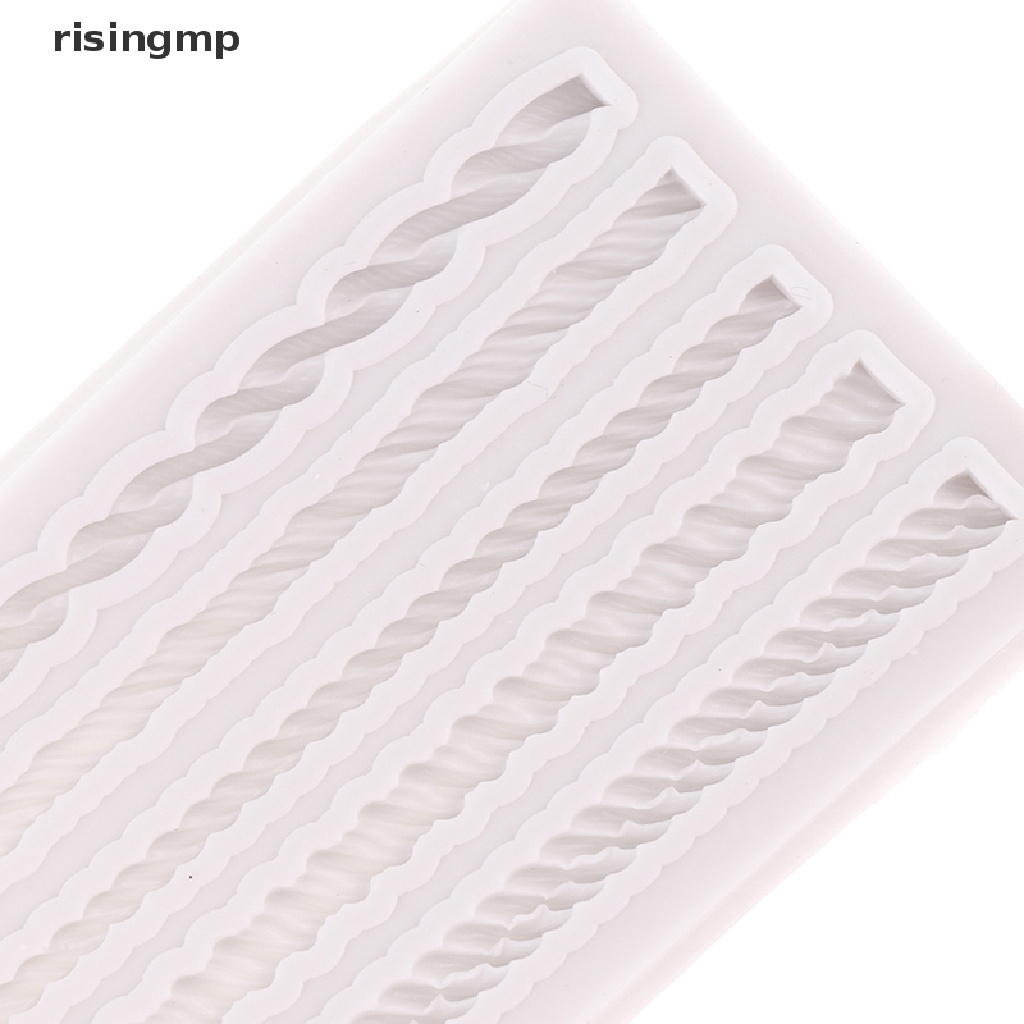 Khuôn Silicone Làm Bánh / Sô Cô La Hình Dây Thừng Năm Đường Độc Đáo DIY ♨Trên đó