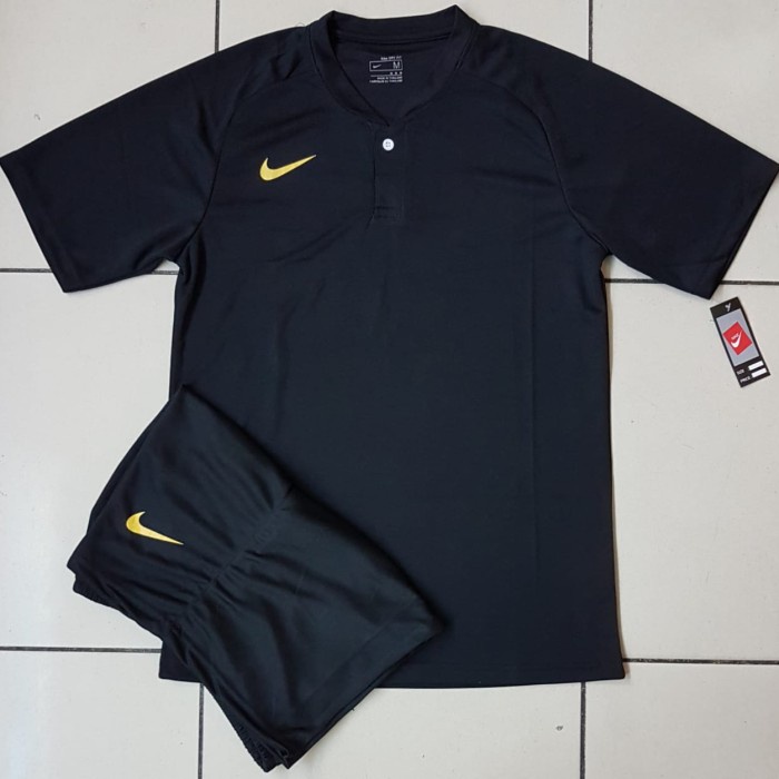 Bộ Quần Áo Bóng Đá nike Màu Đỏ Đen / Đen Cho Người Lớn