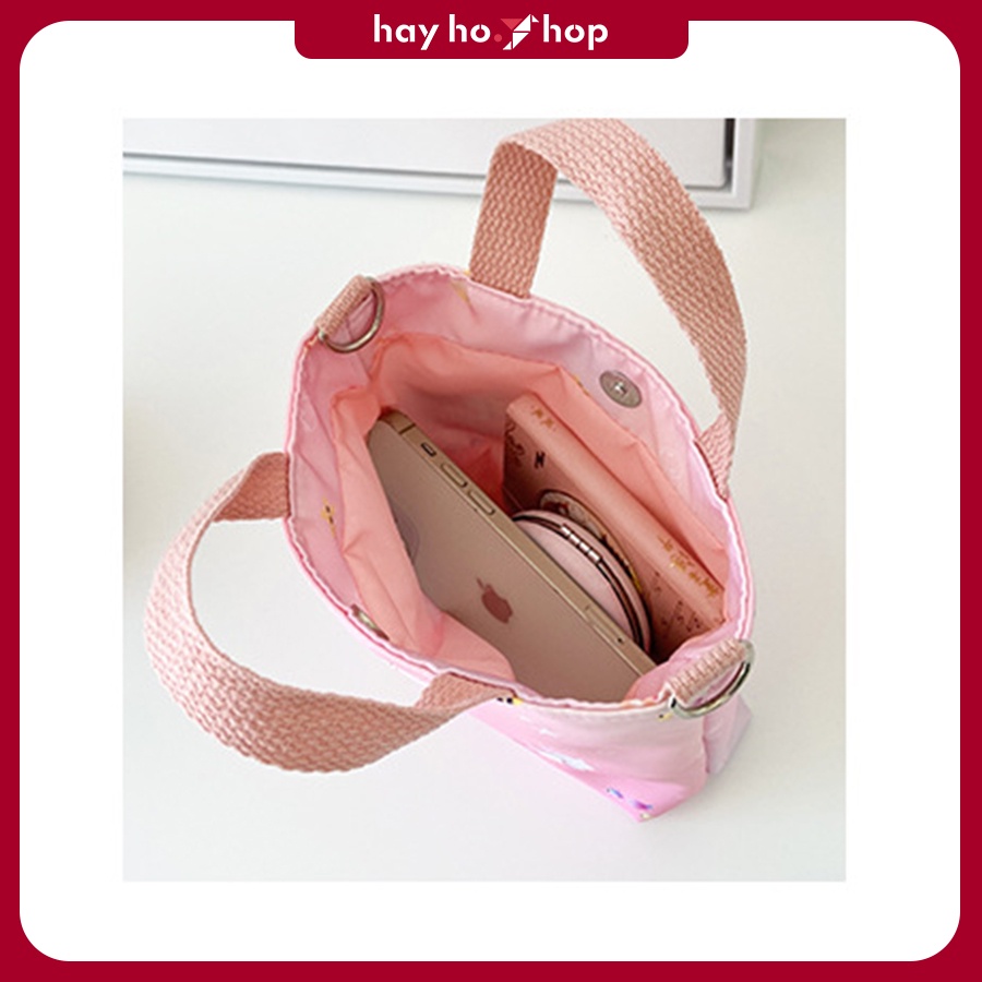 Túi đeo chéo cho bé gái nàng tiên cá màu hồng, tím dễ thương phong cách Hàn Quốc đi chơi, du lịch 2023