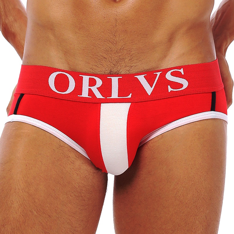 Quần lót ORLVS OR01 cotton sữa họa tiết kẻ sọc thoáng khí thoải mái cho nam