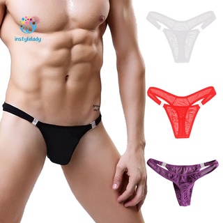 Quần lót lọt khe phối lưới siêu mỏng thoáng khí lưng thấp gợi cảm thời trang  dành cho nam