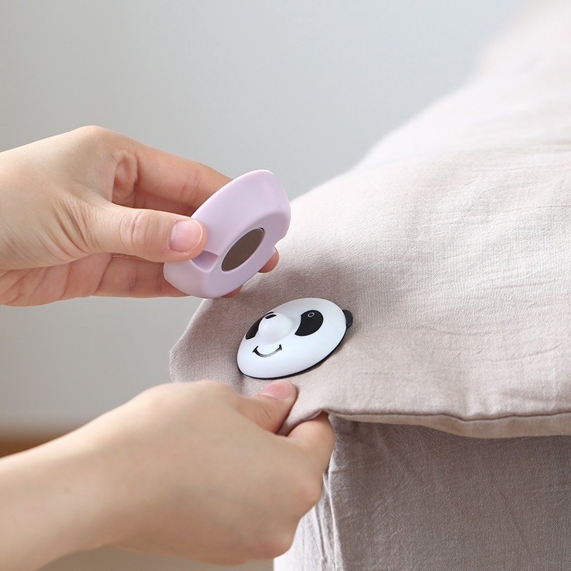 Household Anti Run Clip Panda Quilt Anti-slip Sheets Dormitory Retaining Buckle Quilt Sheet Holders Slip Clips