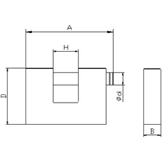 [CHÍNH HÃNG] Ổ Khóa Cửa VIỆT TIỆP Thần Tài Cầu Ngang Size Lớn CN05204 Bằng Đồng Thau Nguyên Khối, Cao Cấp