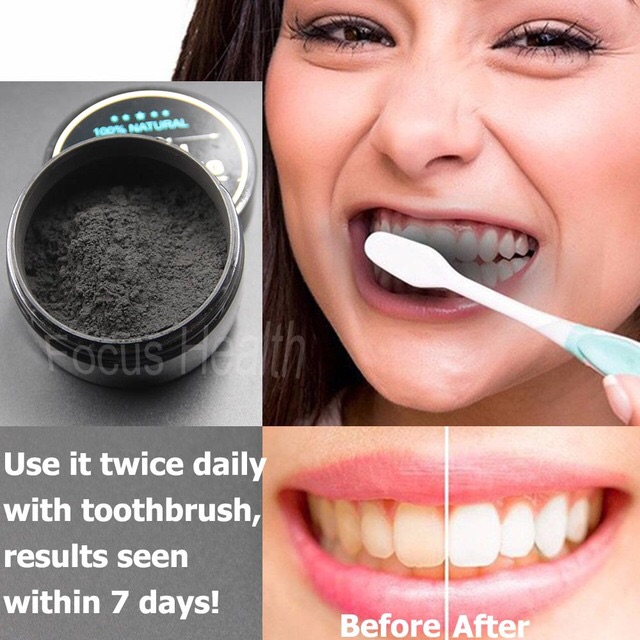 Deal 10/10 BỘT TRẮNG RĂNG THAN TRE HOẠT TÍNH 100% NATURAL TEETH WHITENING