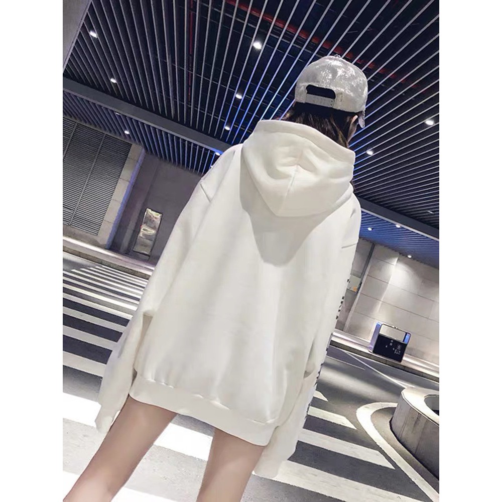 [ RẺ VÔ ĐỊCH - Có video và ảnh thật ] Áo hoodie nữ có mũ BASIC in chữ năng động phong cách hàn quốc áo thu đông unisex