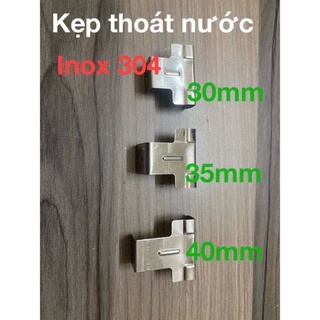 Kẹp thoát nước pin mặt trời Inox 304 size 35mm