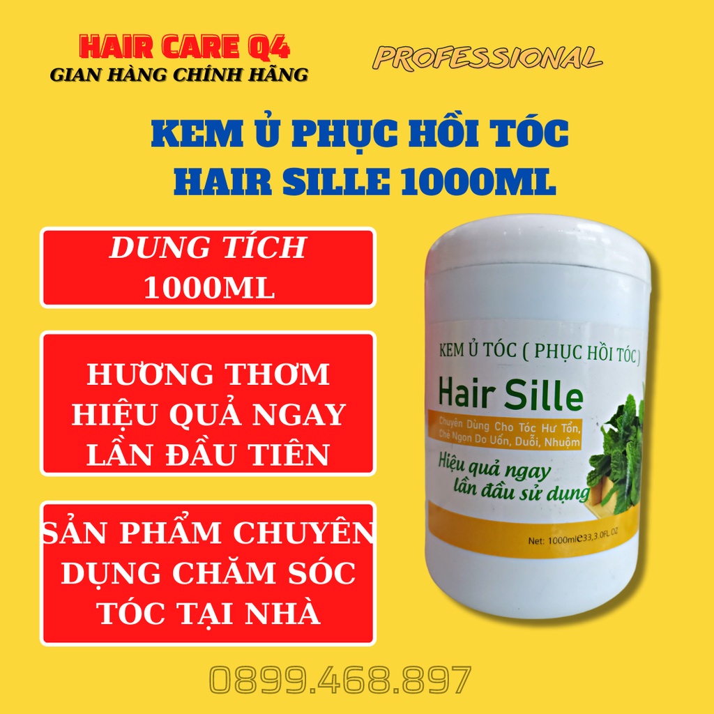 Hấp Dầu Dưỡng Tóc Hair Sille Chính Hãng 1000ml - Hair Care Q4