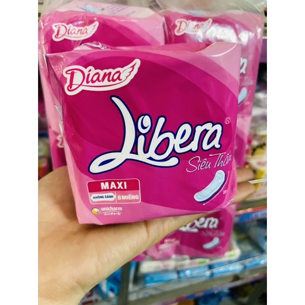 Gói Băng Vệ Sinh Libera Siêu Thấm Siêu Mỏng Có Cánh/không cánh