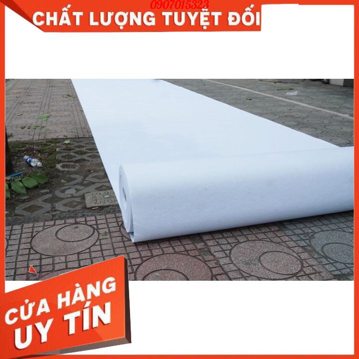 Thảm Nỉ Trắng Trải Sàn [Giá Rẻ Nhất] Trải Sự Kiện + Tiệc Cưới Khồ 2m x 0,5m