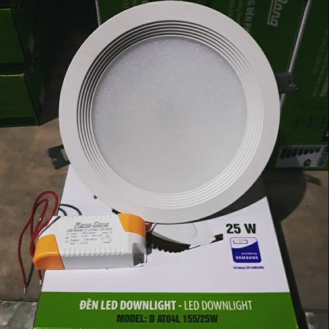 Đèn led âm trần D AT04L 155/25W RĐ