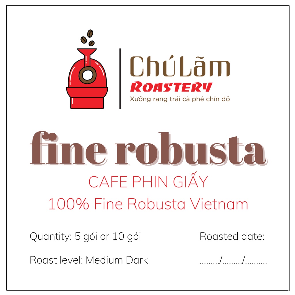 Cafe phin giấy - Cafe đặc sản Fine Robusta