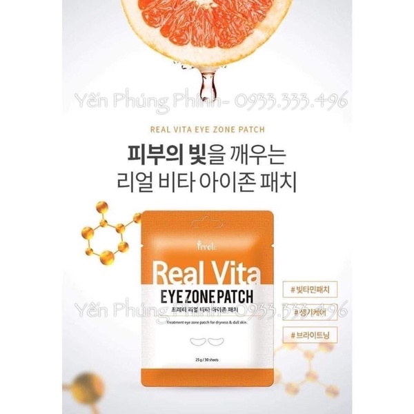 MẶT NẠ MẮT REAL VITA CẤP ẨM GIẢM THÂM CHỐNG NHĂN CHO MẮT