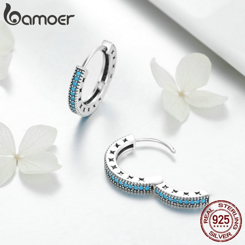 Hoa Tai Bamoer Dạng Vòng Thời Trang Dành Cho Nữ