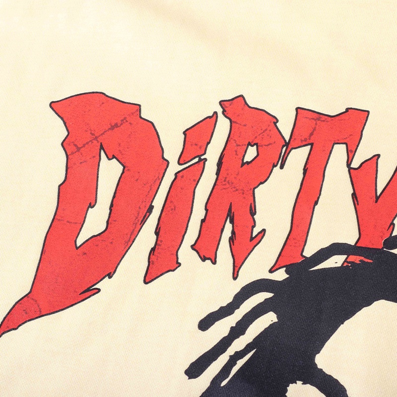 DirtyCoins x LilWuyn Áo thun Print L/S T-Shirt - Tan