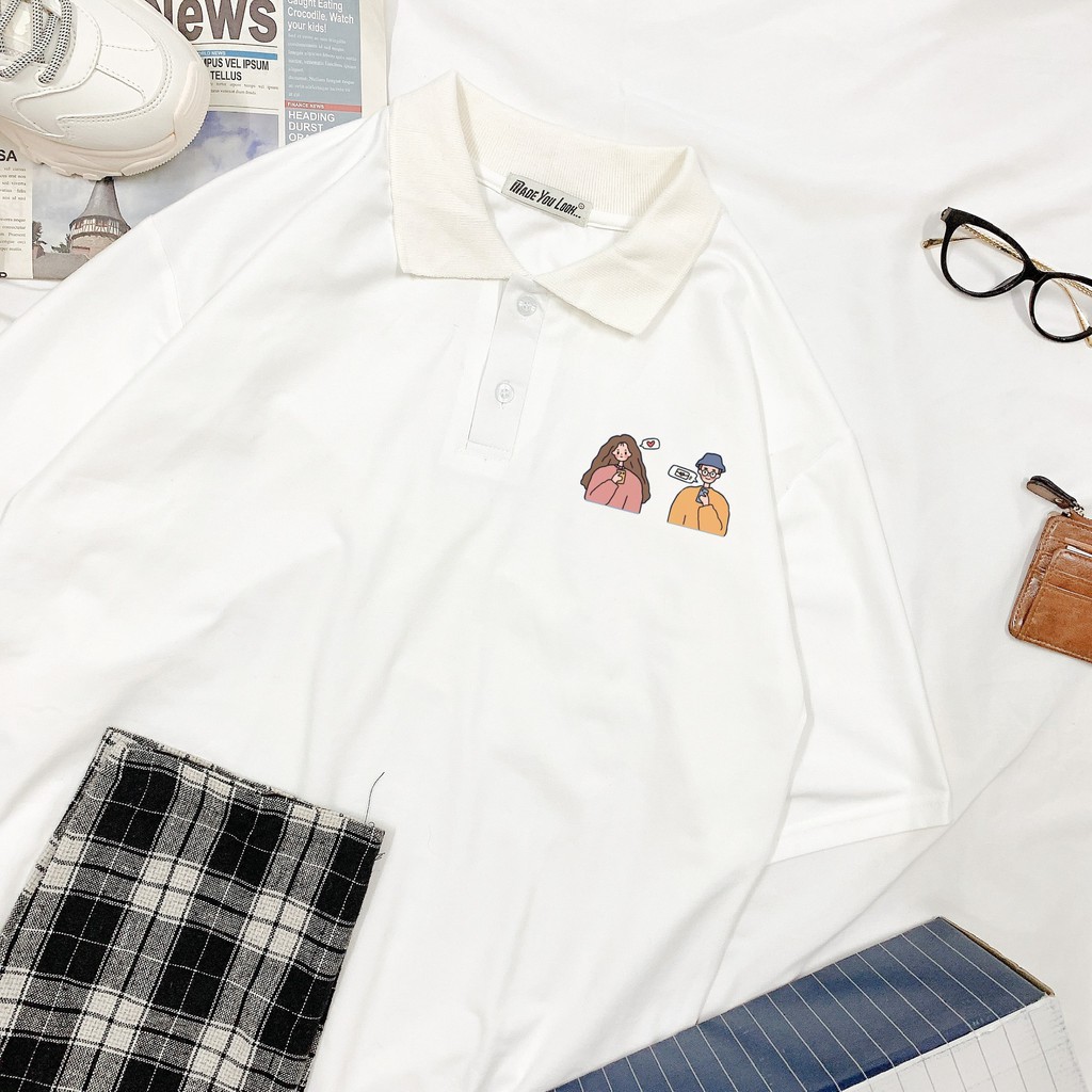 Áo thun polo tay lỡ 🍕 Tin Nhắn 🍕 phông Unisex nam nữ tee oversize form rộng pull Ulzzang Streetwear Hàn Quốc vải mềm | BigBuy360 - bigbuy360.vn