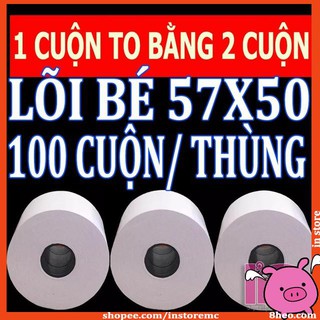 ivn046 giấy in nhiệt 57x50 khổ giấy 57mm in hoá đơn BILL
