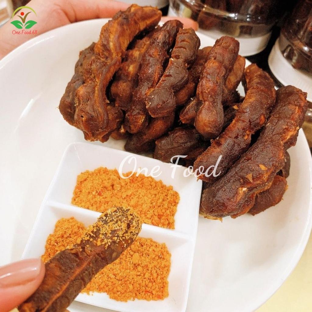 Me Lào Sấy Mộc Kèm Muối Ớt, Me Lào Tách Vỏ Một Nắng Tặng Kèm Muối Tôm Onefood68