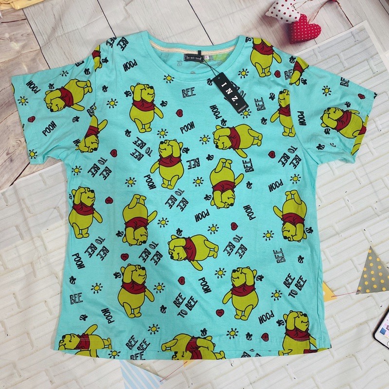 Áo thun gấu Pooh oversize