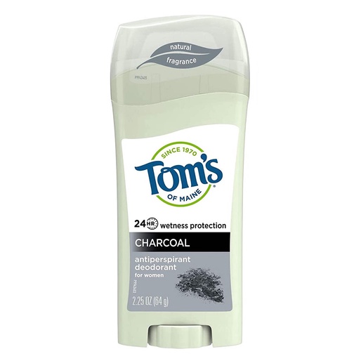 Lăn khử mùi thiên nhiên dạng sáp Tom's of Maine Natural Care Antiperspirant Deodorant Charcoal 64g (Mỹ)