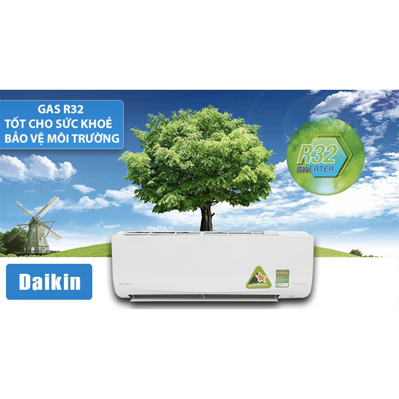 Điều hòa Daikin 2 chiều 18000BTU inverter gas R32 FTHF50RVMV