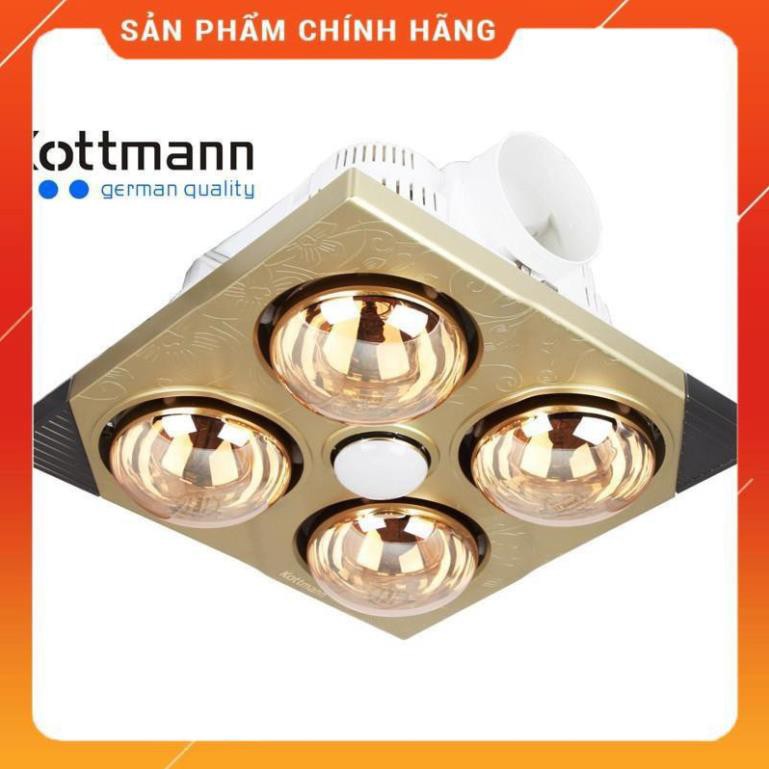 [Hỏa tốc 1 giờ] [FREESHIP] Đèn sưởi 4 bóng Kottmann âm trần K4B-T - Hàng cao cấp, bảo hành 12 tháng Huy Anh