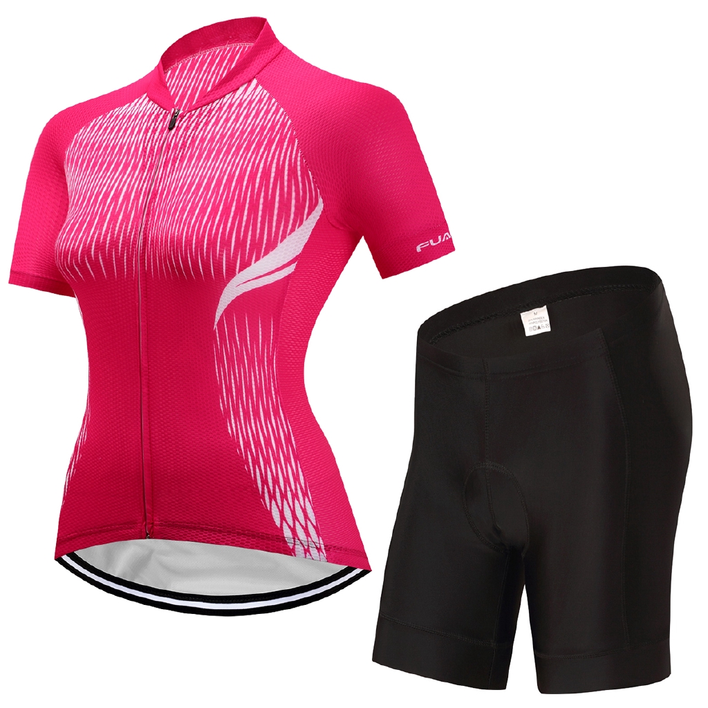 Bộ quần áo đạp xe thể thao thoáng khí thiết kế thời trang cho nữ