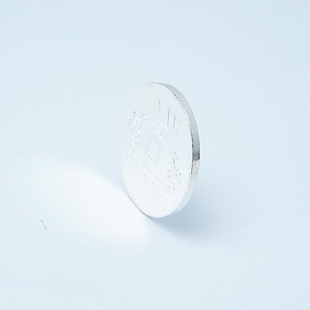 Đồng xu bạc QMJ Đánh gió đánh cảm, đường kính 2,2cm Q177