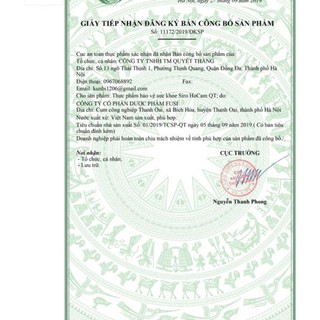 THỰC PHẨM BẢO VỆ SỨC KHOẺ HOCAM QT