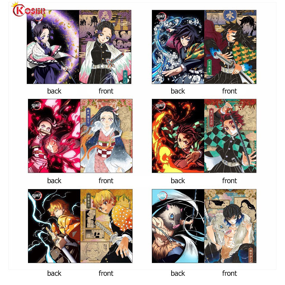 COSER KING 1Pcs A4 Folder File Cartoon Pattern A4 Folder Anime Demon Slayer Kimetsu No Yaiba Cosplay