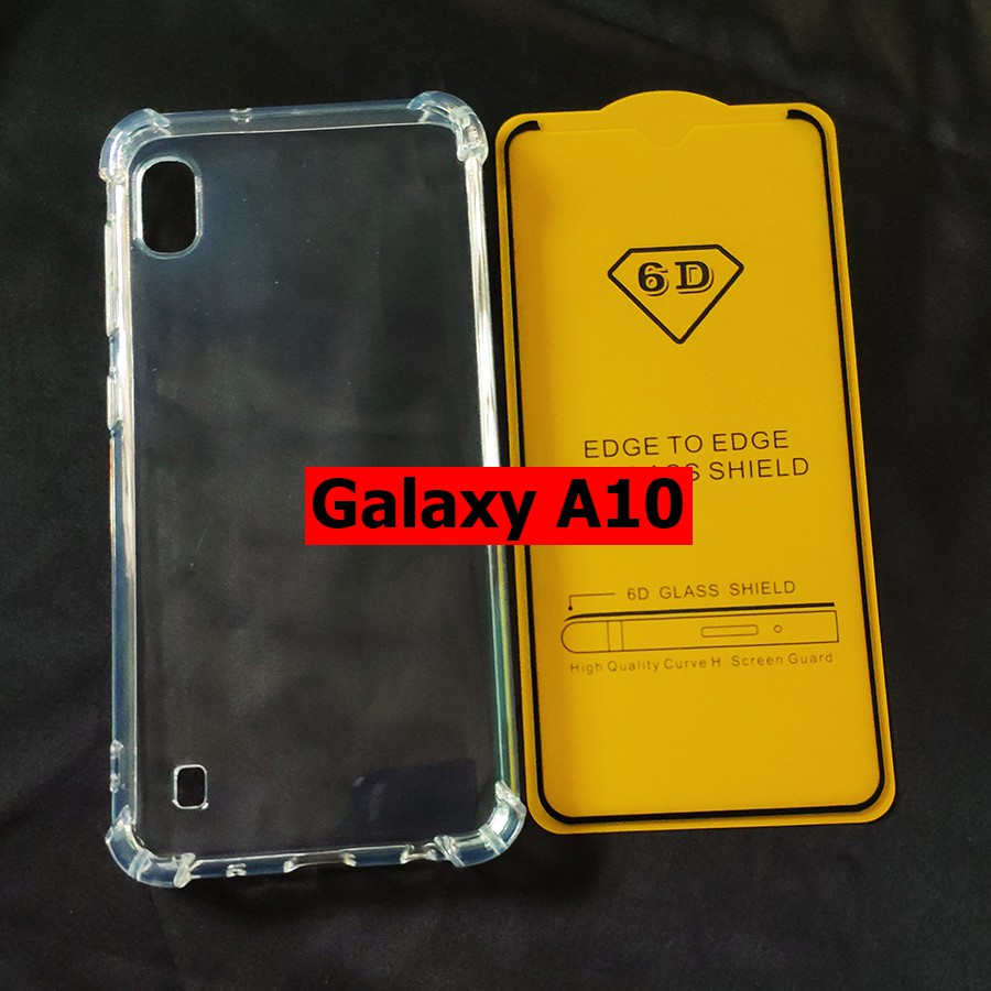 [Freeship đơn từ 50k] Bộ ốp lưng chống sốc kính cường lực full màn hình Galaxy A10