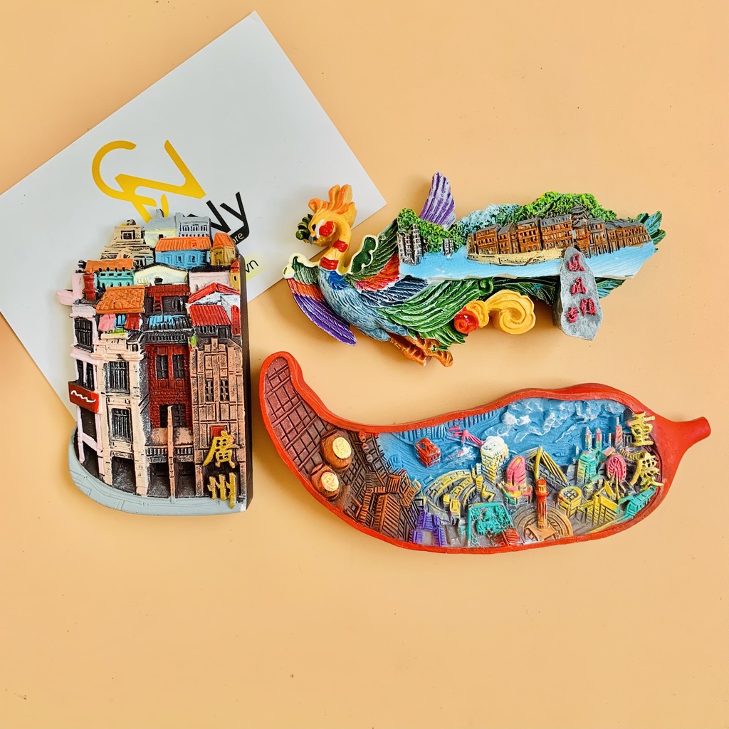 Nam châm tủ lạnh lưu niệm địa danh Trung Quốc