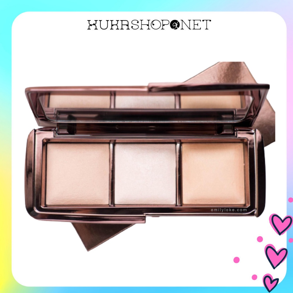 Phấn bắt sáng Highlight Hourglass Ambient Lighting Palette 3 ô màu